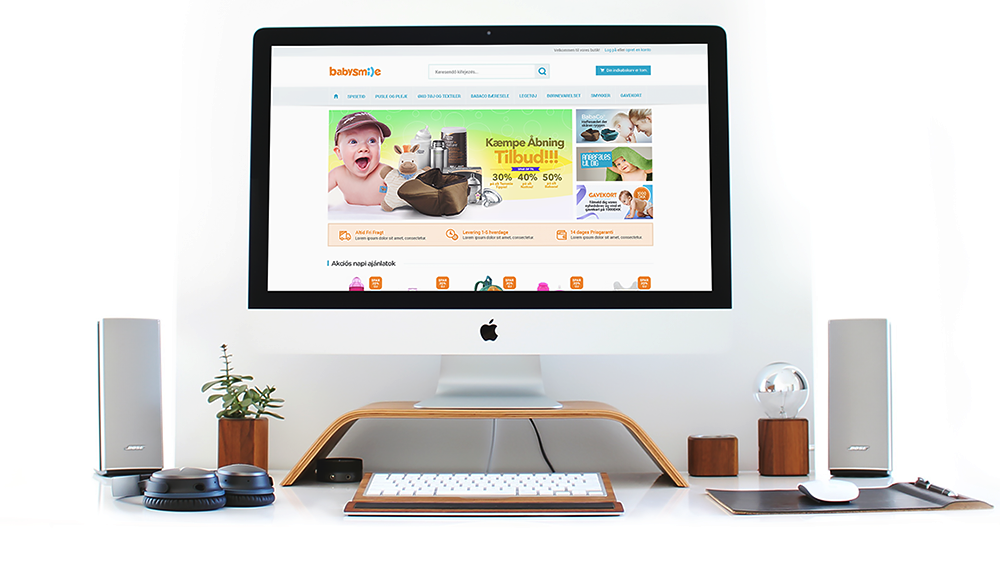 Egyedi webáruház, webshop készítés - Akció