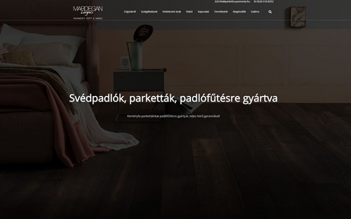 Parketta kereskedés kivitelezés - honlapkészítés