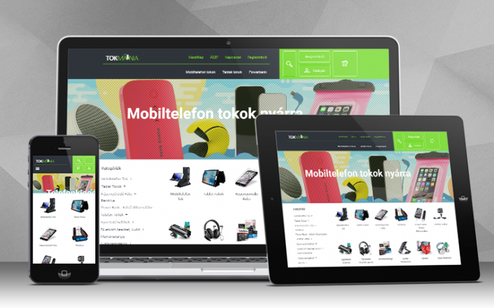 Telefontok egyedi webáruház készítés, arculat és logótervezés
